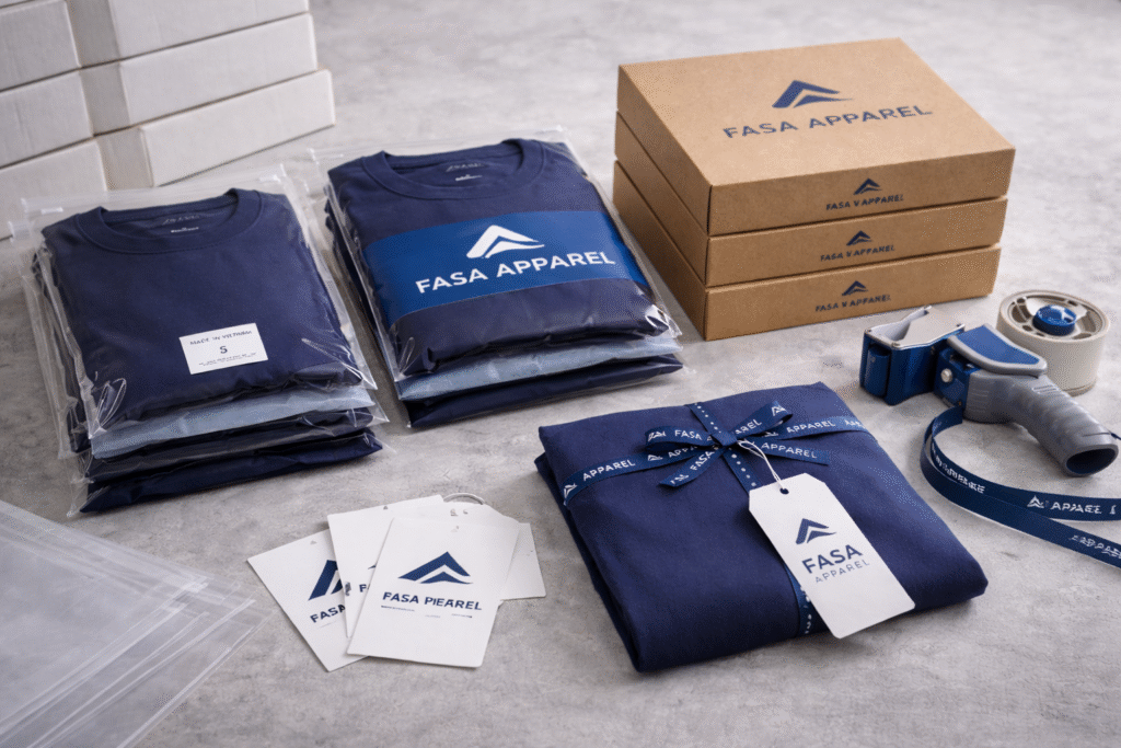 custom packaging solutions for branded apparel products