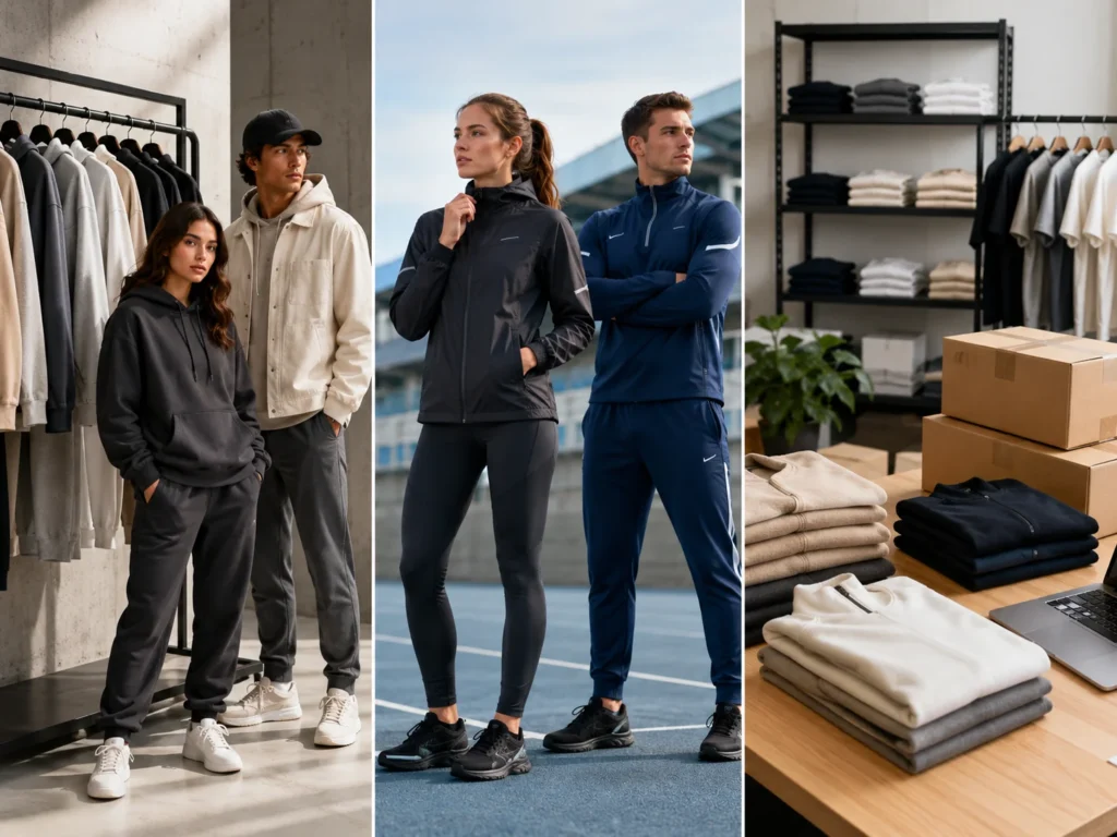 Custom outerwear manufacturer serving fashion brands, sports teams, retailers, startups, and e-commerce apparel businesses